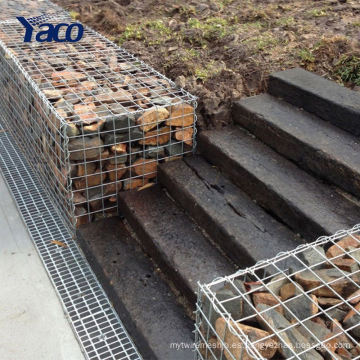 Caja soldada con autógena galvanizada de Gabion de los 60 * 80m m